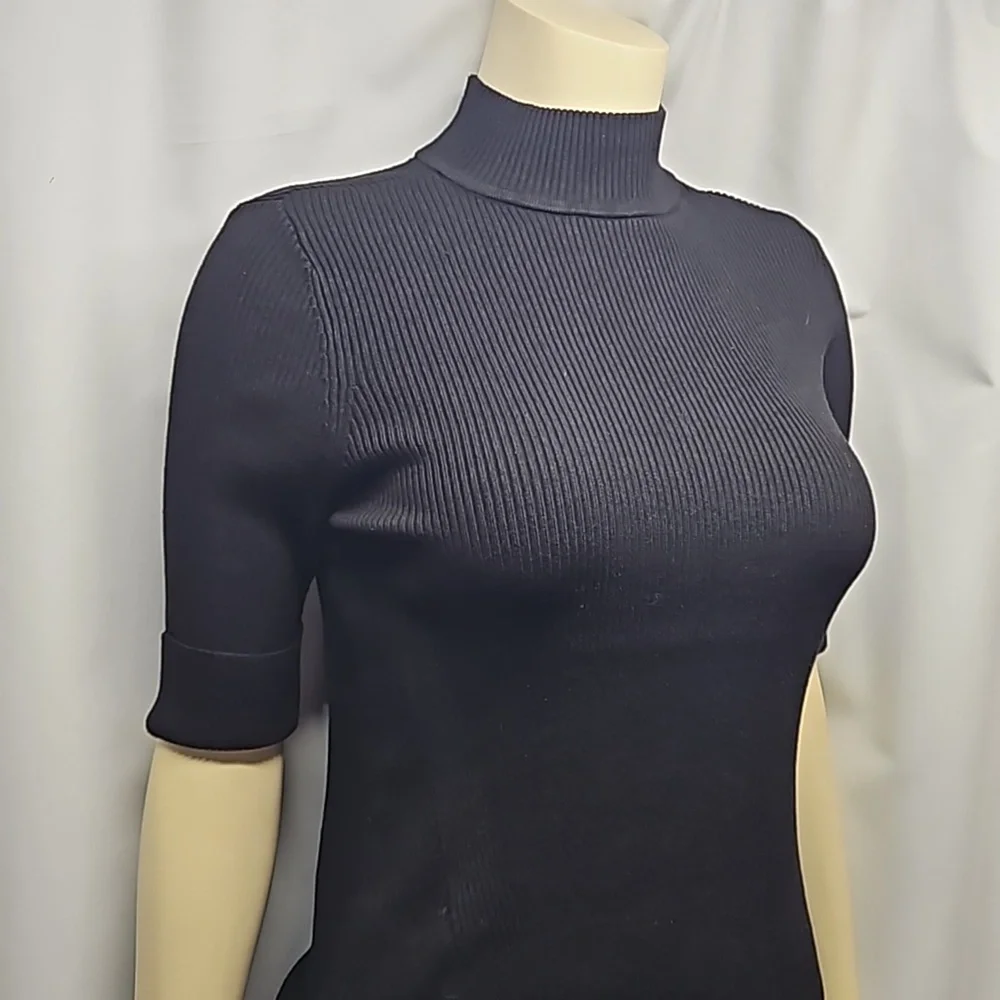 Chico's Marielle Mock Neck Top - Picture 3 of 9
